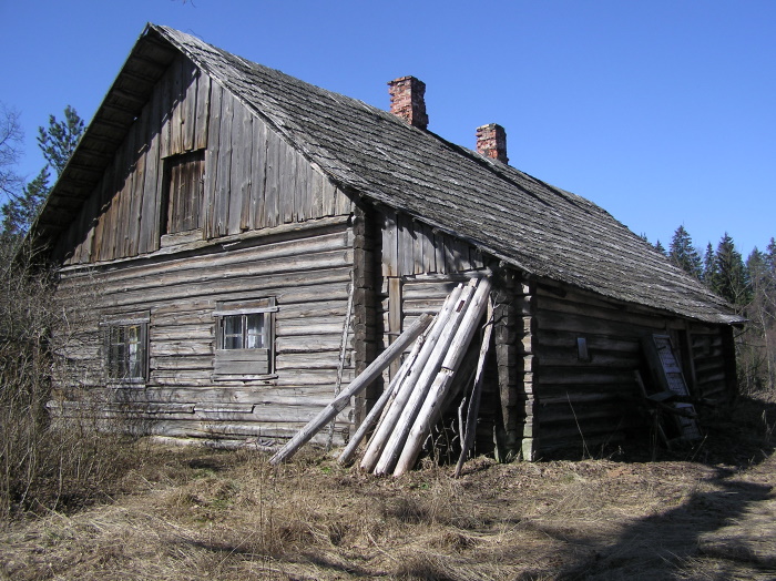 Lauksilla hoone otsavaatest. Foto: Karula rahvuspargi arhiiv