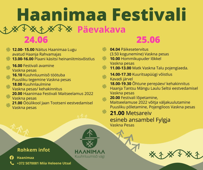 Haanjamaa festivali  kuulutus