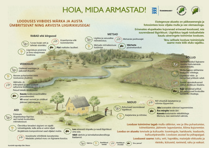 Looduskaitsekuu plakat Hoia, mida armastad
