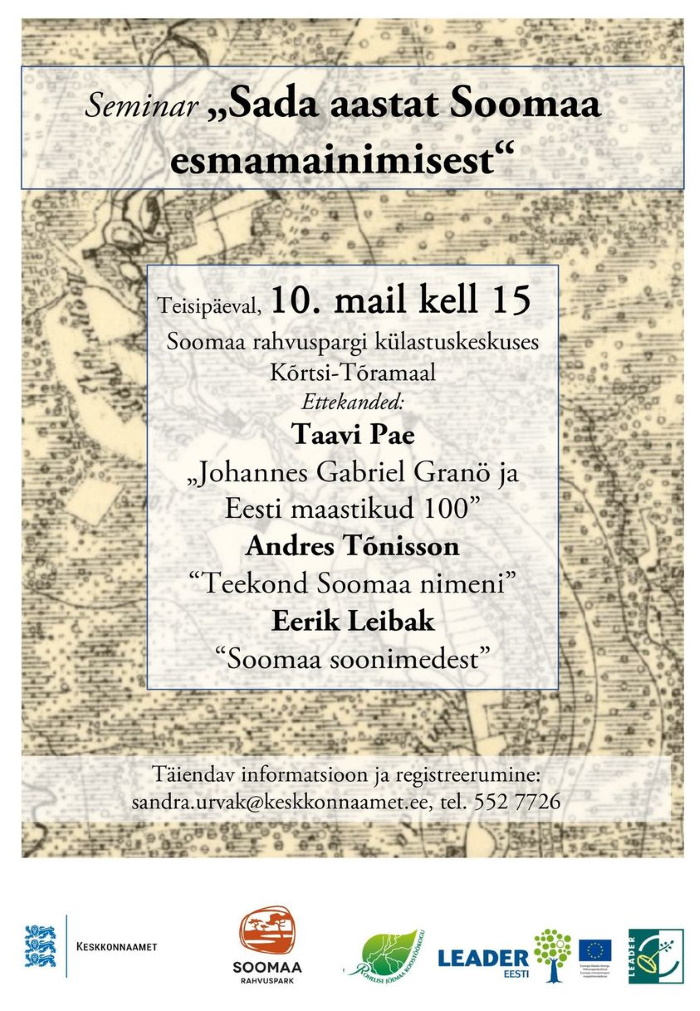 Sada aastat Soomaa mainimisest, kuulutus