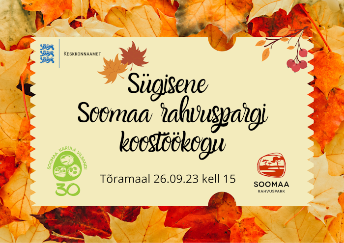 Sügisene Soomaa rahvuspargi koostöökogu plakat