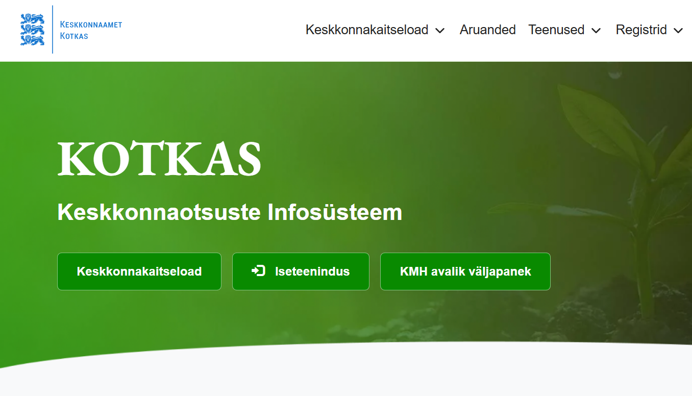 KOTKAS - keskkonnaotsuste infosüsteem